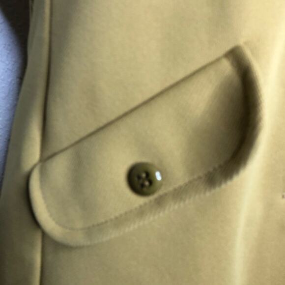 Vintage Jack Winter camel gold Dacron polyester vest skirt set size Large 60-70s - Picture 6 of 16